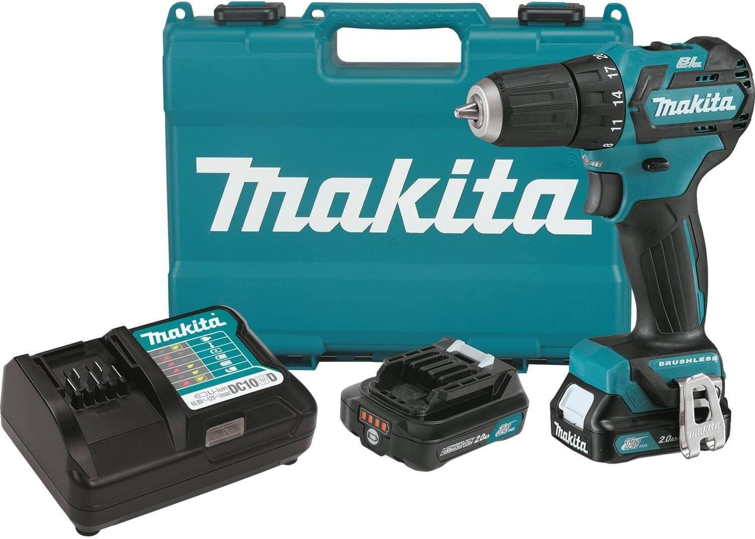 Makita FD07R1 12V MAX CXT Lithium-Ion Brushless Cordless Driver-Drill Kit