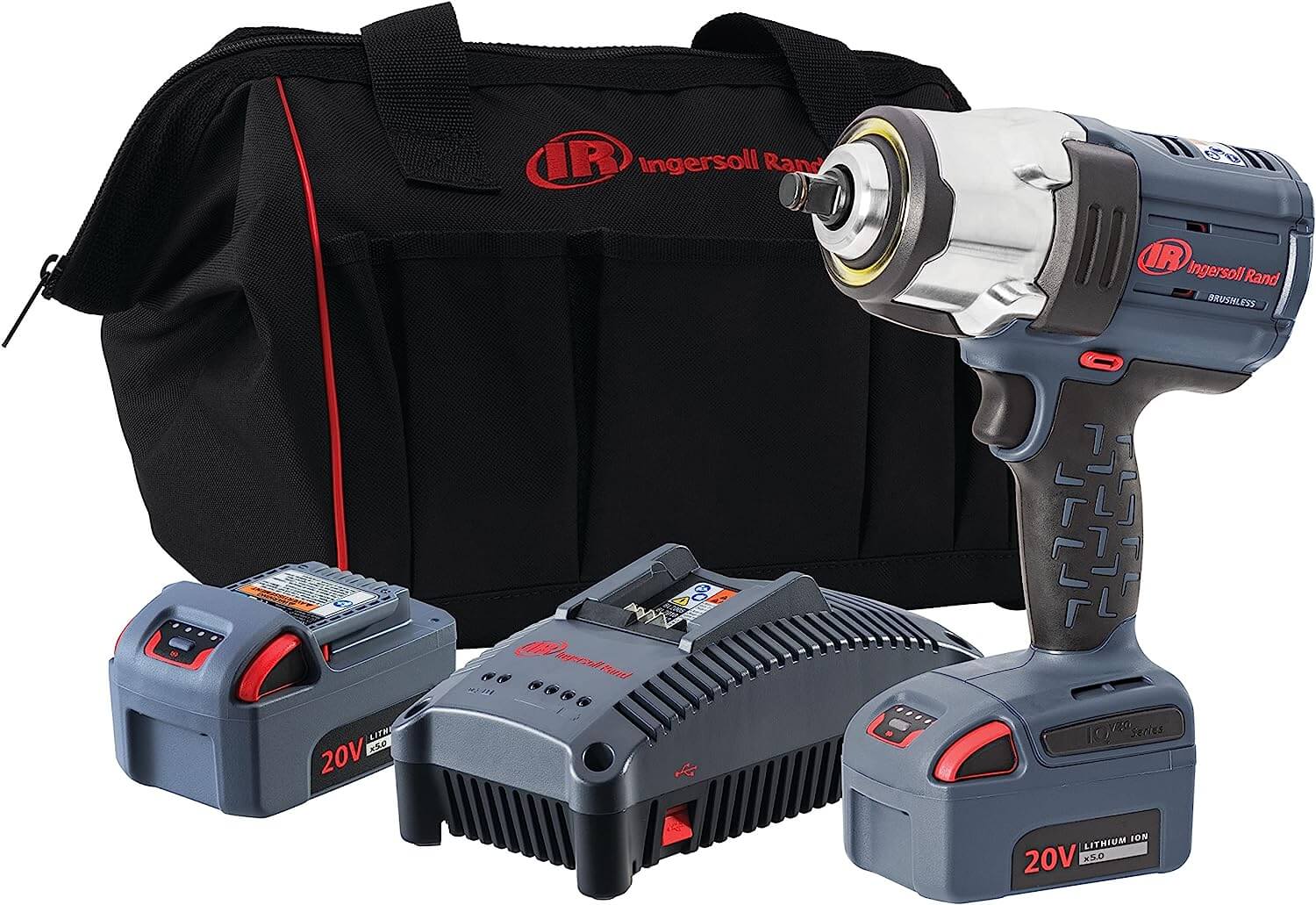 Ingersoll Rand W7152-K22 20V 1, 2-inch Drive Cordless Impact Wrench 2 Battery Kit