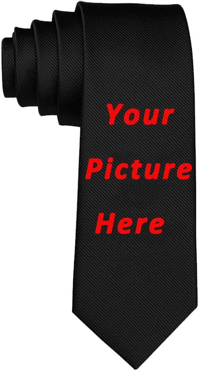 Custom Photo Tie for Men - Personalized Photo Necktie, Business Tie
