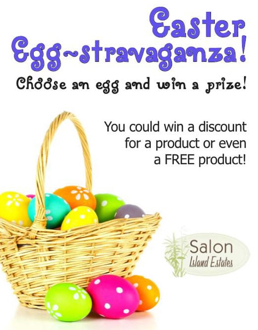 20 Fun Examples of Non-Traditional Easter Promotions - Salon Island Escapes Easter Egg-Stravaganza